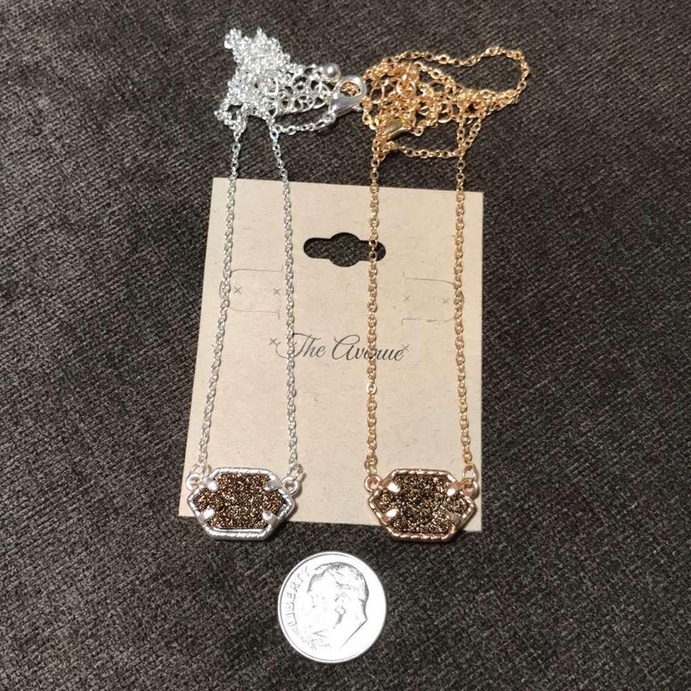 Mocha Druzy Quartz Necklace